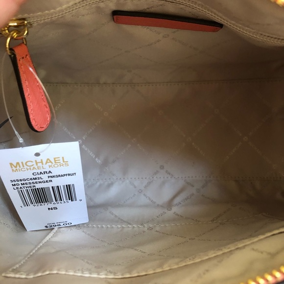 NWT Michael Kors saffianoleather md Ciara handbag - Picture 4 of 8